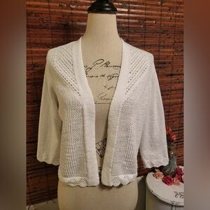 Croft & Barrow White Women's Cardigan